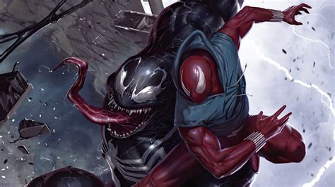 Spider-Man vs Venom Comic Art Marvel Wallpaper, HD Superheroes 4K Wallpapers, Images and ...