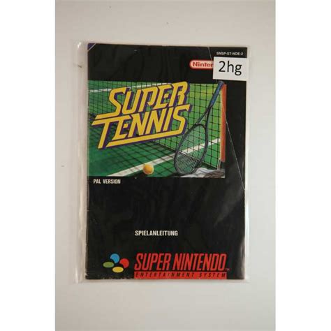 Super Tennis (Manual, SNES)