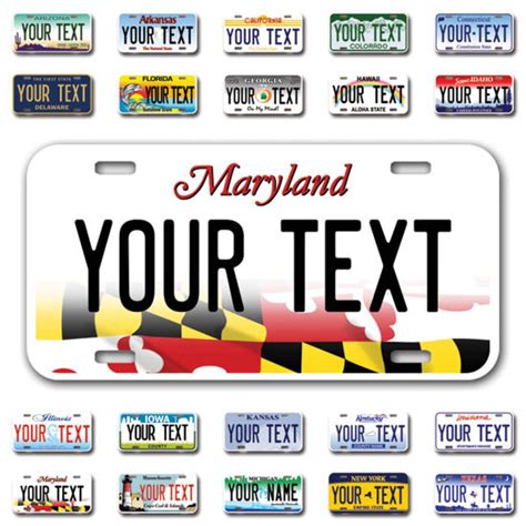 GetUSCart- InkMyPlate Personalized Maryland Car License Plate | Choose ...