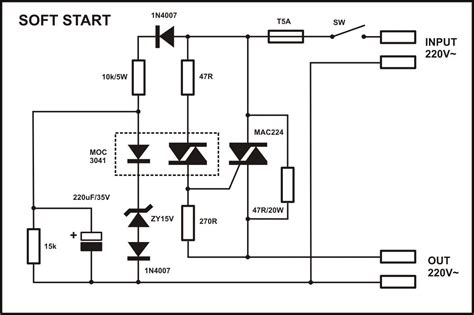 Single Phase Soft Starter Circuit Diagram