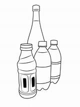 Bottle coloring Pages sketch template