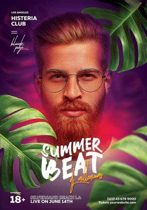 Download the Summer Party DJ Flyer Template - FFFLYER
