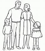 Free Family Picture Coloring Page Download  sketch template