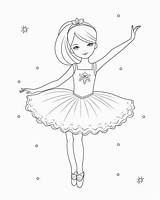 Cute Ballerina Coloring Pages For Kids sketch template
