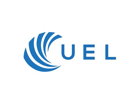 UEL letter logo design on white background. UEL creative circle letter ...