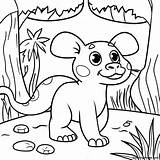 Colorful Jungle Animal Habitat Coloring Page  Pagescom sketch template