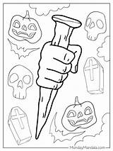 Vampire Wooden Stake Coloring Page  PDF sketch template