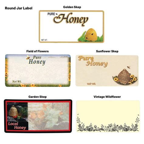 12 oz Bear Labels for Honey Bottles, 250 pk | Mann Lake Ltd.