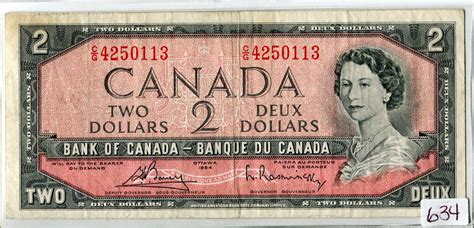 TWO DOLLAR BILL (CANADA) *1954*