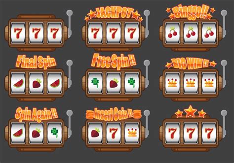 Slot Machine UI Design 108708 Vector Art at Vecteezy