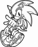 Free Printable Sonic Coloring Pages sketch template