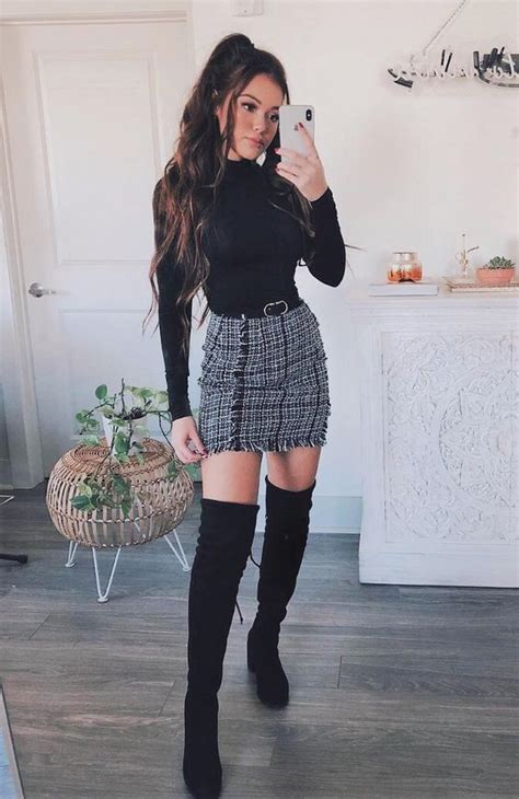 Winter outfits with pencil skirts for teen girls on Stylevore