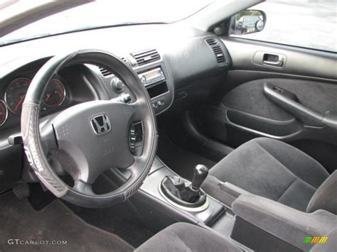 Black Interior 2004 Honda Civic EX Coupe Photo #39774502 | GTCarLot.com