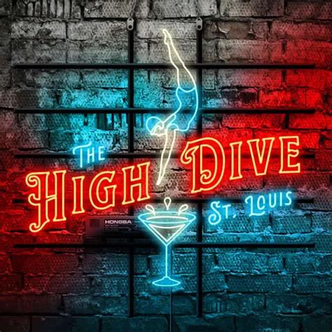 The High Dive Bar Neon Sign & Logo - Hope Edwards Design