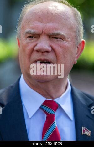 Russian Communist Party leader Gennady Zyuganov speaks to his party ...