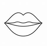 Lips Coloring Pages sketch template