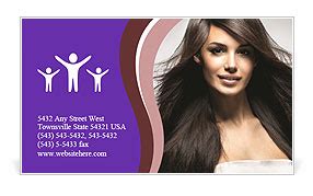 Fashion model Business Card Template & Design ID 0000096985 - SmileTemplates.com