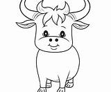 Ox Coloring Pages – Coloring Corner sketch template