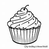 Cupcake Coloring Pages  Free & Printable sketch template