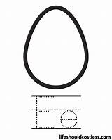 Egg Shape Coloring Pages sketch template