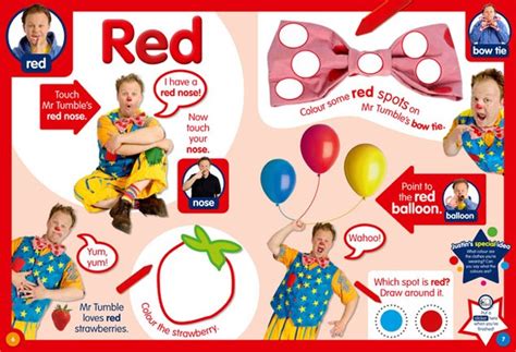 Mr Tumble colour activity sheets - free to download and print | MadeForMums