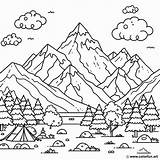 Everest Coloring Page sketch template