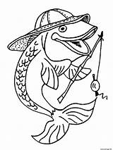 Printable Fishing Coloring Pages sketch template