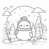 Forest Coloring Winter Printable Pages Colouring Whitesbelfast  sketch template