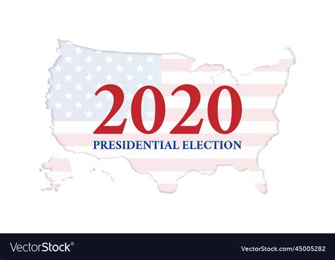 Presidential election 2020 background Royalty Free Vector