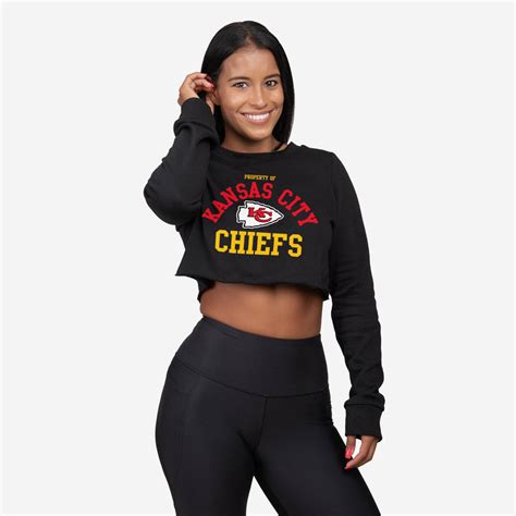 Kansas City Chiefs Womens Cropped Team Crewneck FOCO