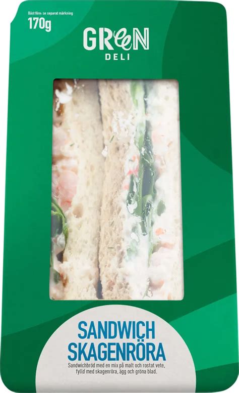 Sandwich Skagenröra, GreenDeli, 175g | Jämför pris & handla via Matspar.se