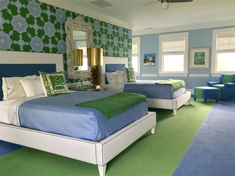 Blue & green bedroom by Fiona Newell Weeks for Dwelling & Design | Blue ...