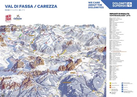 Val di Fassa Ski Resort Piste Maps