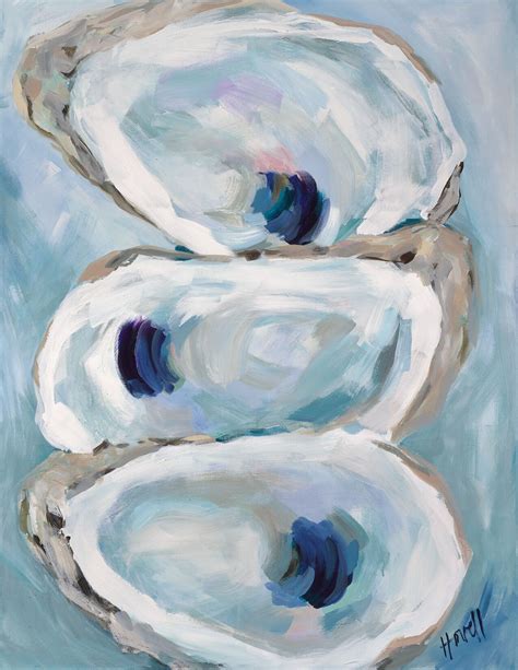 Coastal Oysters — Kim Hovell | Painting, Art gallery wall, Art