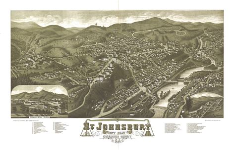 Historic Map - St. Johnsbury, Vermont - 1884 | World Maps Online