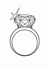 Beautiful Diamond Ring coloring Page  Download Print Or Color Online sketch template