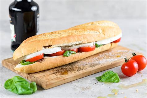 Caprese Sandwich With Tomato, Mozzarella, and Fresh Basil Recipe