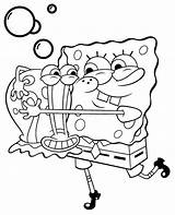 Spongebob Gary Coloring Page sketch template