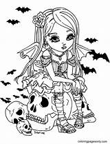 Little Vampire Girl Coloring Page  Free Printable Pages sketch template