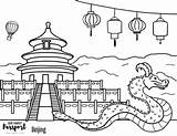 Beijing China Coloring Page – Our Family Passport sketch template