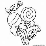 Printable Halloween Candy Coloring Page  Free Pages sketch template