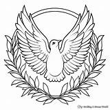 Peace Dove Coloring Pages  Free & Printable sketch template