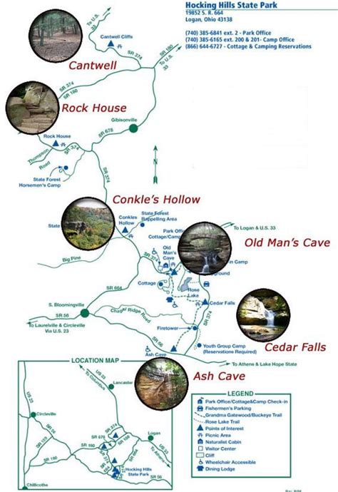 Hocking Hills Trail map - can't wait to go back in February! | Hocking hills state park, State ...