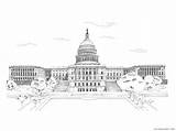 Capitol Building Coloring Pages sketch template