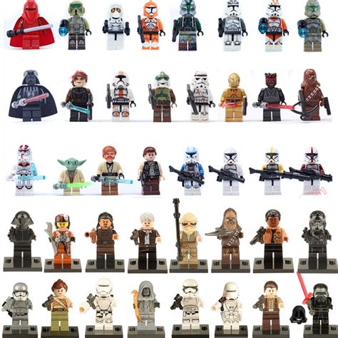 40pcs STAR WARS Figure Jedi Skywalker Darth Maul Force Awakens Storm ...