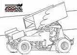 Coloring Sprint Car Dirt Late Model Pages Race Racing Color Drawing  sketch template