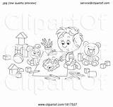 Cartoon Boy Coloring Licensed Clipart By Alex Bannykh 1817527 sketch template