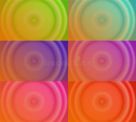 Sets of Orange Abstract Background with Circles. Simple, Blur, Modern and Color Stock Vector ...