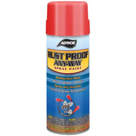 Safety Red Rust Proof Any-Way Spray Paint 12 oz. Aerosol – KH Metals and Supply