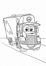 Disney Cars Coloring Pages Mack sketch template
